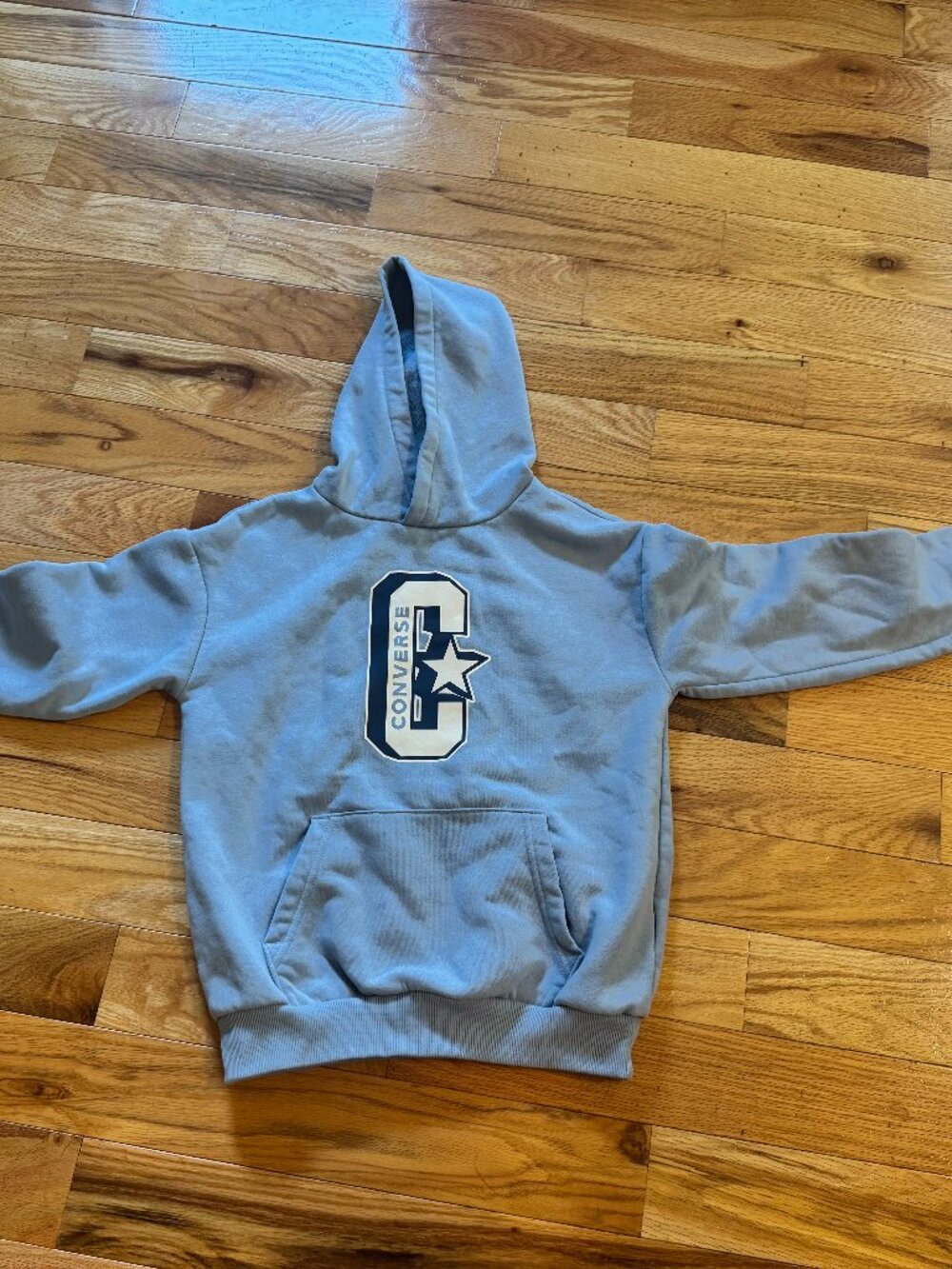 Converse light blue pullover hoodie